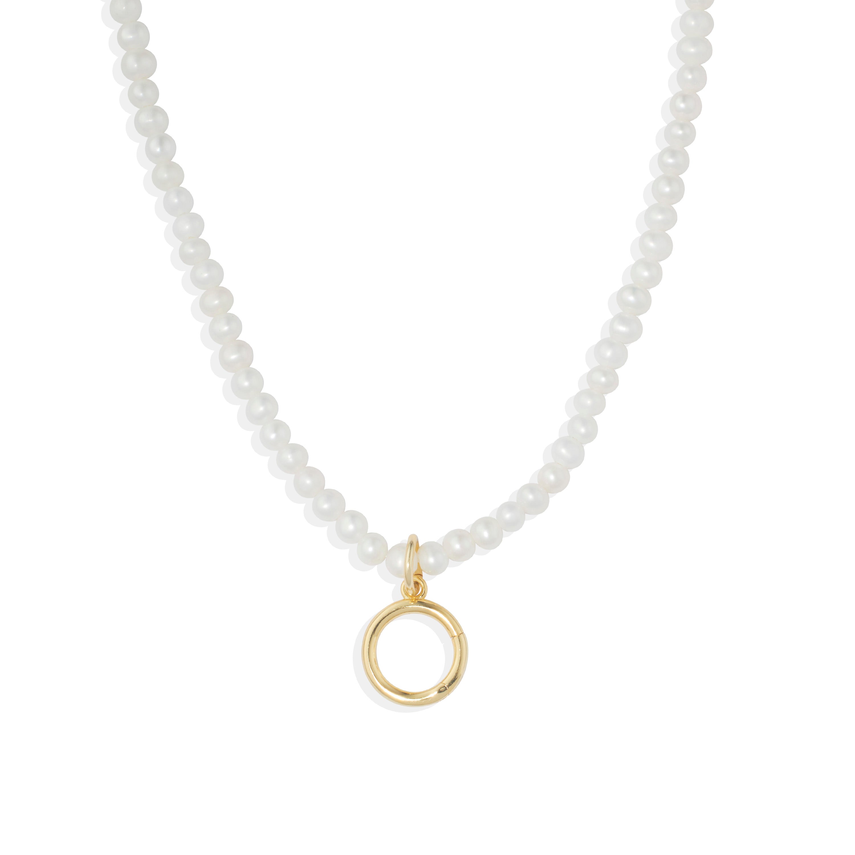 Custom Pearl Charm Necklace