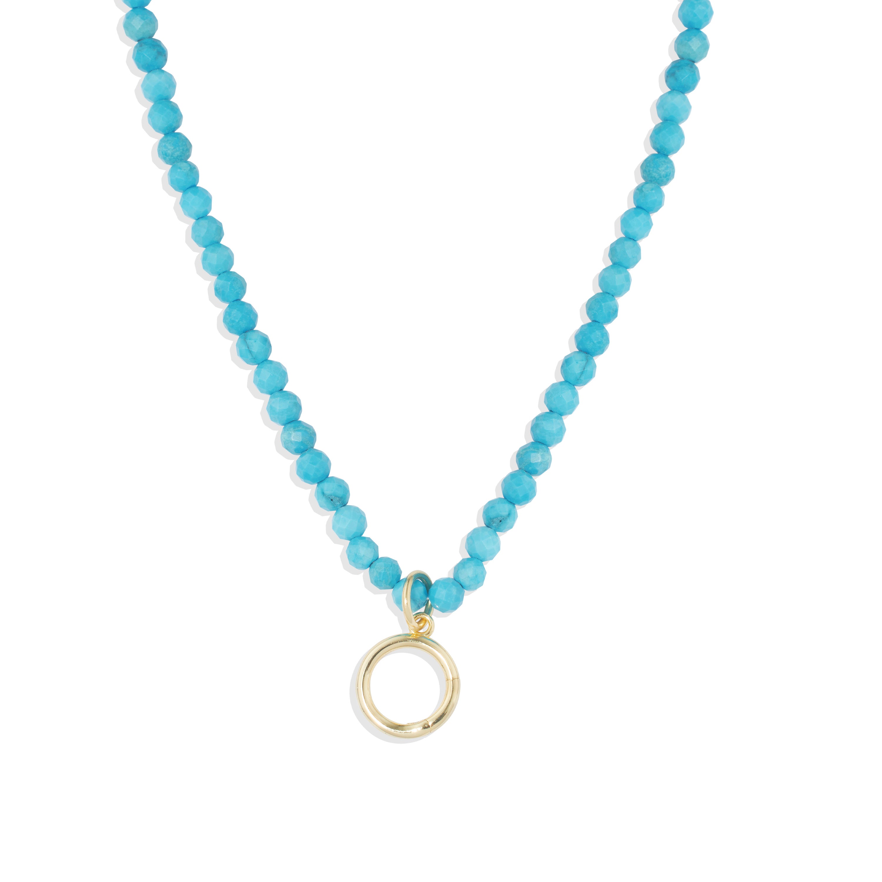 Custom Turquoise Charm Necklace