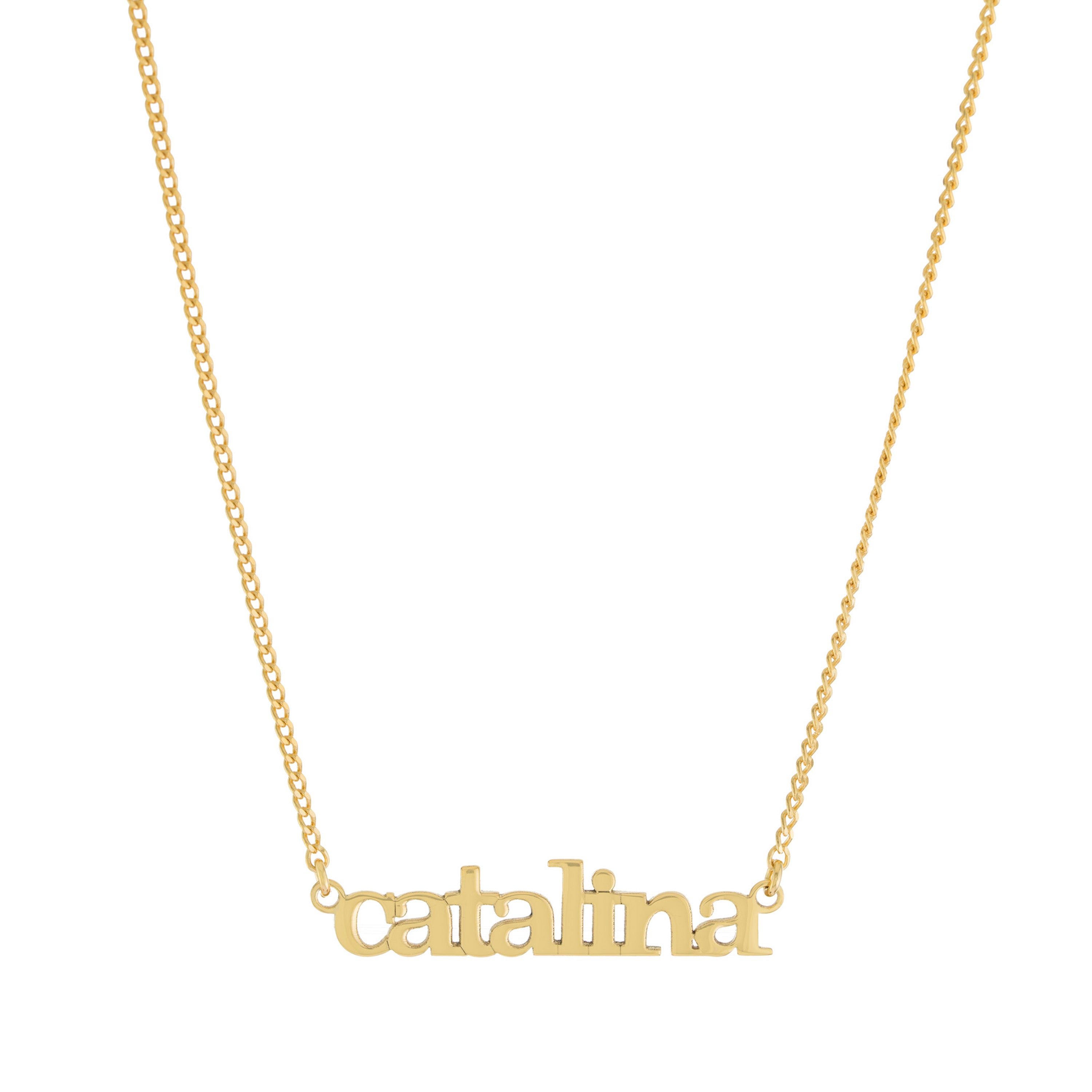 Lowercase Nameplate Necklace