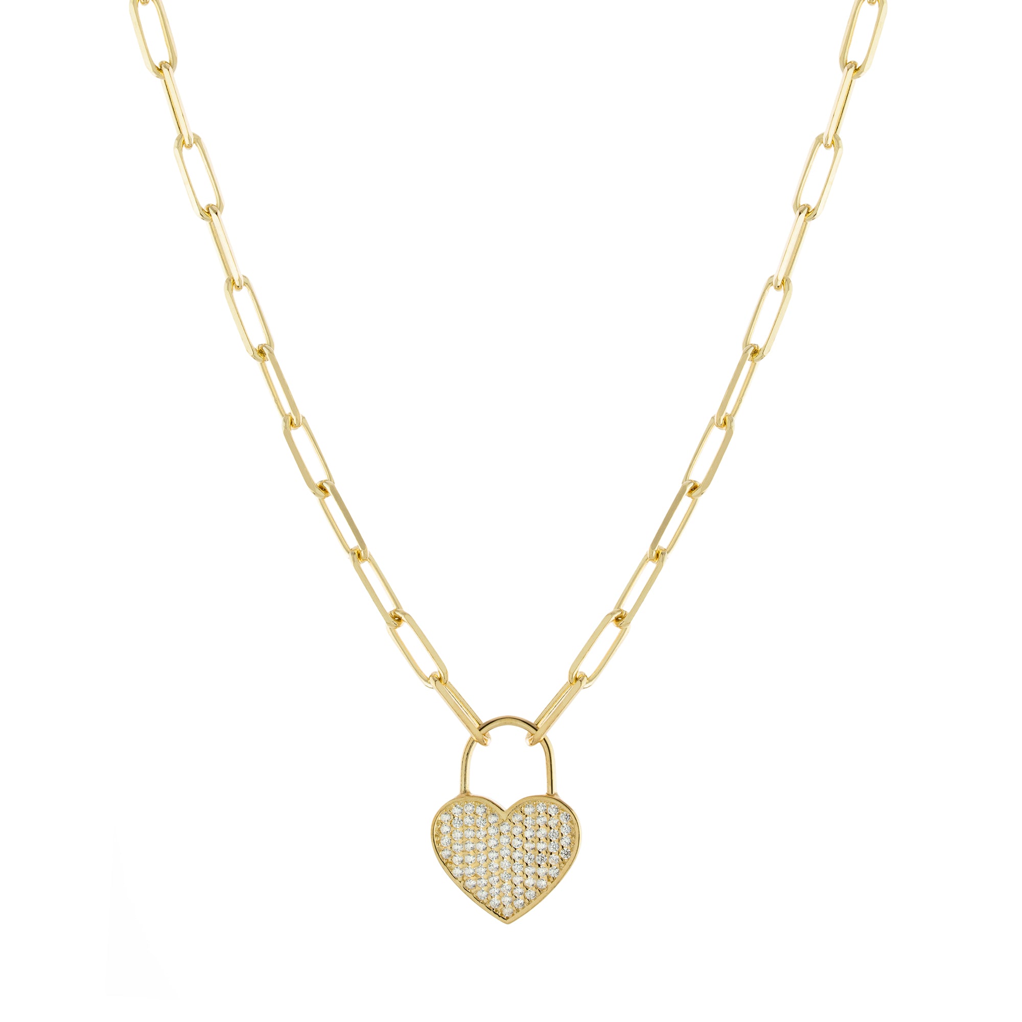 Studded Heart Necklace